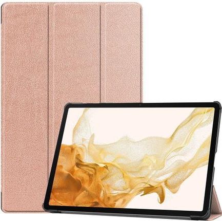 Etui Bizon Case Tab Croc do Samsung Galaxy Tab S8 Plus / S7 Plus, różowozłote