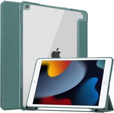 Bizon Etui Case Tab Clear Matt Do Apple Ipad 9/8/7 10.2 2021/2020/2019, Ciemnozielone