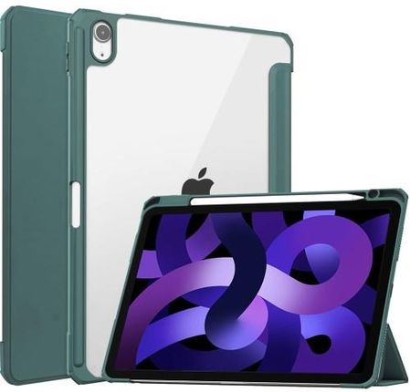 Bizon Etui Case Tab Clear Matt Do Apple Ipad Air 5 / 4 Pro 11 2018, Ciemnozielone