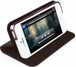 Macally Etui Z Klapką Iphone 5C Brązowy Slim