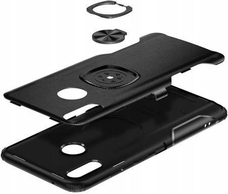 Apple Case Silicone Armor Ring Iphone X/Xs Czarne