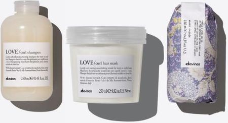 Zestaw Davines LOVE CURL - szampon, maska, Curl Gel Oil