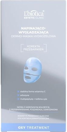 L'BIOTICA Estetic Clinic Oxy Treatment Napinająco-wygładzająca dermo-maska hydrożelowa do twarzy, 23ml/1szt.