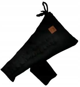 Spodnie czarne z falbanką rozmiar 134
