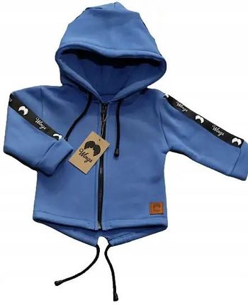 Bluza parka niebieska rozmiar 86
