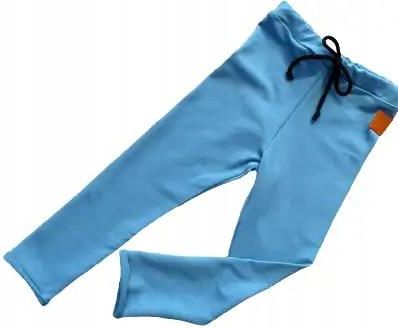 Spodnie turkusowe legginsy rozmiar 152