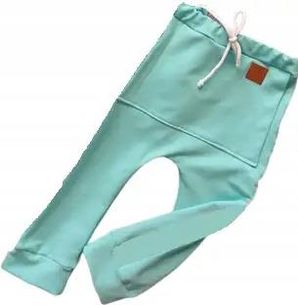 Spodnie turkus z kieszonką rozmiar 140