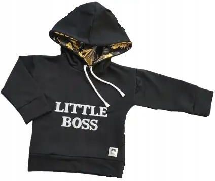 Bluza Little Boss z monsterą rozmiar 152