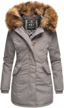 Damska kurtka zimowa z kapturem Marikoo Karmaa, grey - Rozmiar:XL