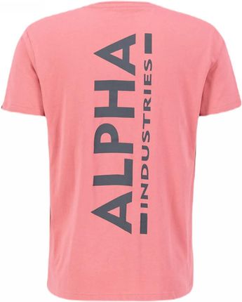 Koszulka Alpha Industries Backprint 128507 49 - Koralowa