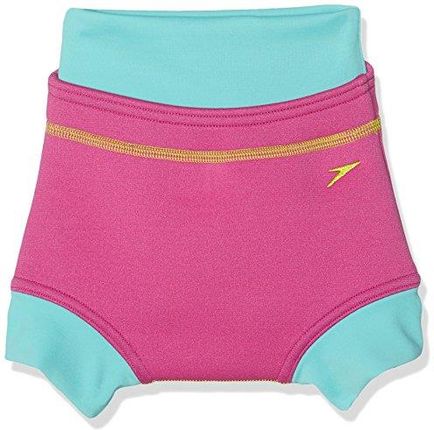 Speedo Dziewczęca kąpielowa poszewka na pieluchy - Vegas Pink / Bali Blue/Lime Punch, 0-3 miesiące