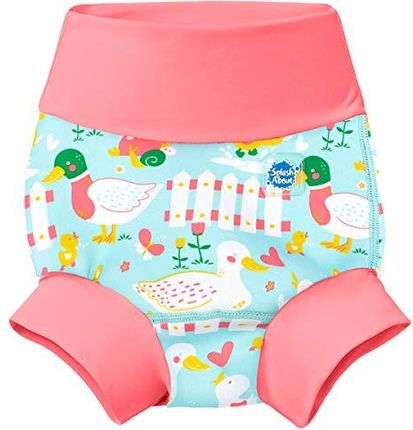 Splash About Unisex Baby nowe i ulepszone pieluchy Happy Nappy do pływania dzieci nowa ulepszona seria Little Ducks, 2-3 lata