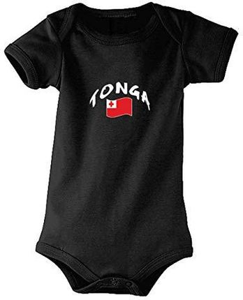 Supportershop Baby Body Tonga dla dzieci, dzieci, 5060672804721, Czarne, FR: L (Tkanina ogonowa: 12-18 mois)