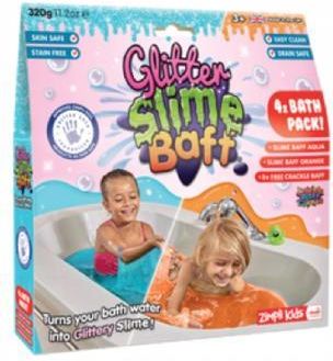 Zimpli Kids Glitter Slime Baff Zestaw Do Robienia Glutów Pomarańczowy/Błękitny 320G