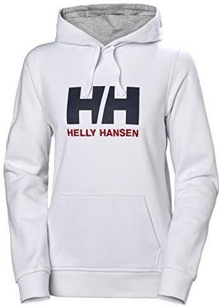 Helly-Hansen Kobiety W HH Logo Bluza z Kapturem, Biały, XS