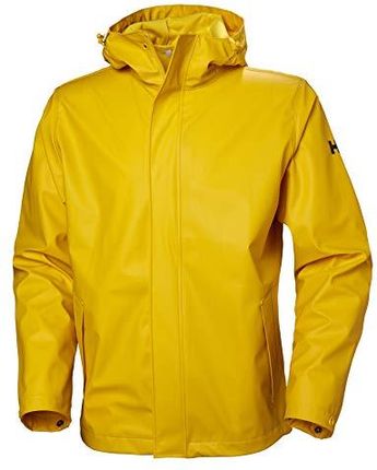 Helly Hansen Mężczyźni Moss Rain Jacket Kurtka Wodoodporna, Żółty (344 Essential Yellow), XXL