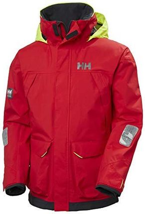 Helly Hansen Mężczyźni Pier 3.0 Coastal Sailing Jacket Kurtka Wodoodporna, Czerwony (222 Alert Red), XXL