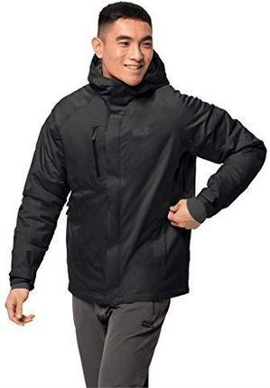 Jack Wolfskin Mężczyźni Tropoperhere Kurtka, Czarna, M