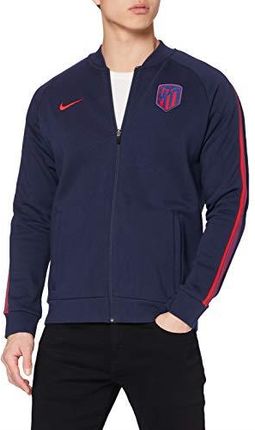 Nike Męska kurtka sportowa Atm M Nk Gfa Flc Trk Jkt obsydian/sport czerwony/(czerwony sportowy) (bez sponsora) XS