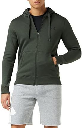 Under Armour Rival męska kurtka z zamkiem błyskawicznym na całej długości Black / / Baroque Green (310) M