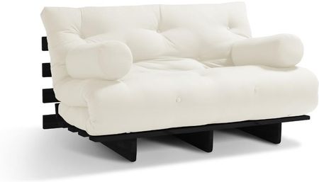 Sofa Futon Latex Black z funkcją spania 180x200 - Pascall Ecru