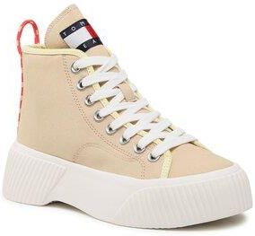 Sneakersy Tommy Jeans - Vulc Plat. Canvas Mc EN0EN02091 Trench AB4