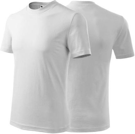 Koszulka biała z krótkim rękawem z logo na sercu unisex z nadrukiem logo firmy 200g HEAVY110 kolor 00 koszulka krótki rękaw