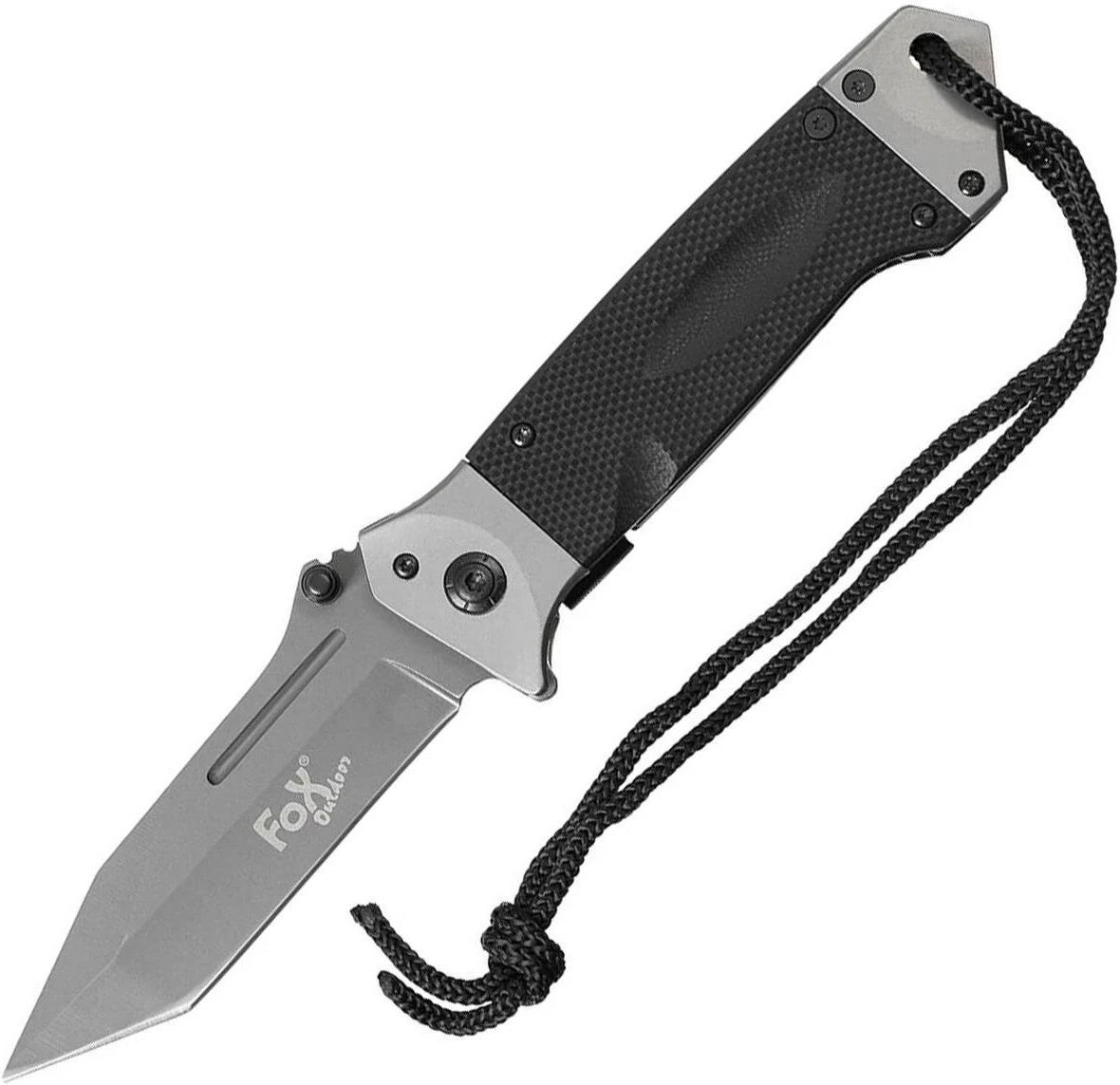 Mfh Nóż Składany Fox Outdoor Jack Knife OneHanded Black Ceny i