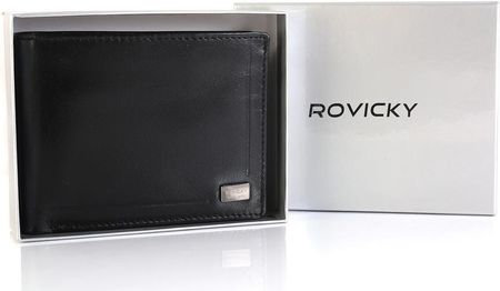 Portfel skórzany Rovicky CPR-021-BAR czarny