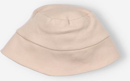 Beżowy kapelusz niemowlęcy SHELLS z bawełny organicznej dla chłopca