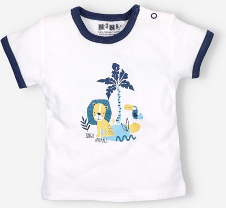 T-shirt niemowlęcy THE KING z bawełny organicznej dla chłopca