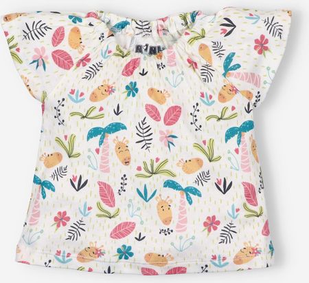 T-shirt niemowlęcy OAZA z bawełny organicznej dla dziewczynki