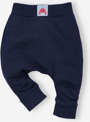 Spodnie niemowlęce MONSTERS z bawełny organicznej dla chłopca