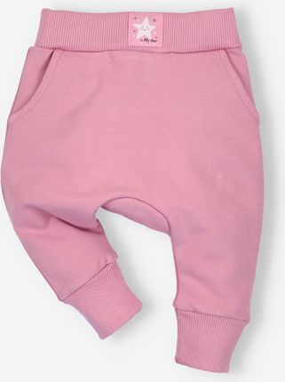 Spodnie niemowlęce STARS z bawełny organicznej dla dziewczynki