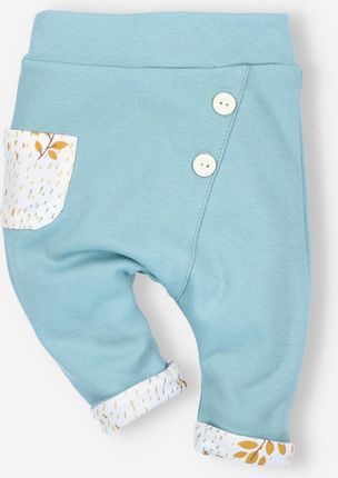Spodnie niemowlęce GIRAFFE z bawełny organicznej dla dziewczynki