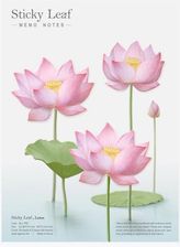 Zdjęcie Kartki samoprzylepne Lotos różowy L - Stęszew