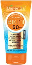 Zdjęcie Bielenda Bikini 50SPF Nawilżający lekki krem do opalania twarzy 50ml - Piaski