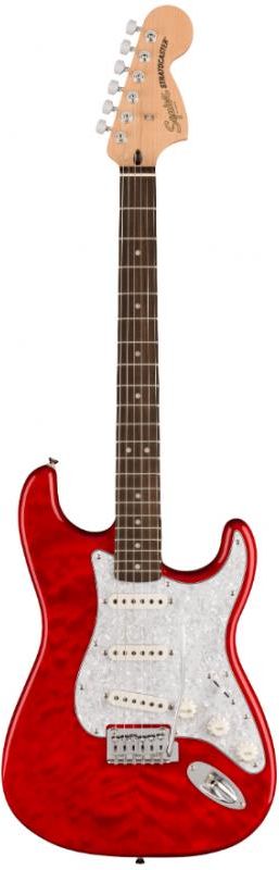 ギター Squier Affinity Stratocaster Squier by Fender Affinity Series Stratocaster Junior HSS Ice
