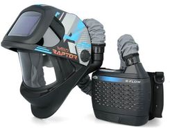 MOST WELD RAPTOR AIR techno blue z systemem wymuszonego przepływu powietrza MOST R-FLOW+ torba