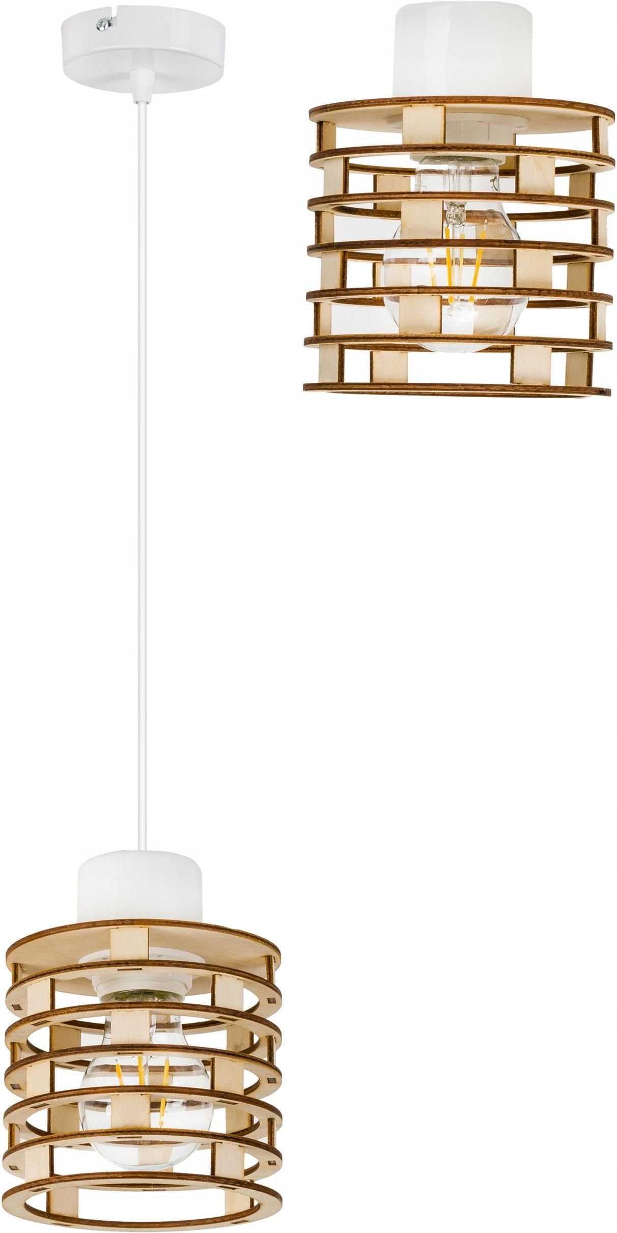 Ledone Lampa Wisz Ca Zwis Yrandol Sufitowa Loft Drewno