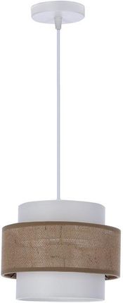 Candellux Lampa Wisząca Juta E27 Biały/Beżowy 3118021 (3118021)