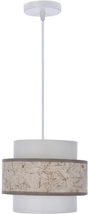 Candellux Lampa Wisząca Calmi E27 Biały/Beżowy 3118076 (3118076)