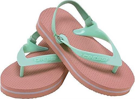 Cressi Unisex-Youth Baby Beach Flip Flops With Strap Buty plażowe i do pływania dla dzieci ,Pomarańczowy ,25/26 ,XVB9540425