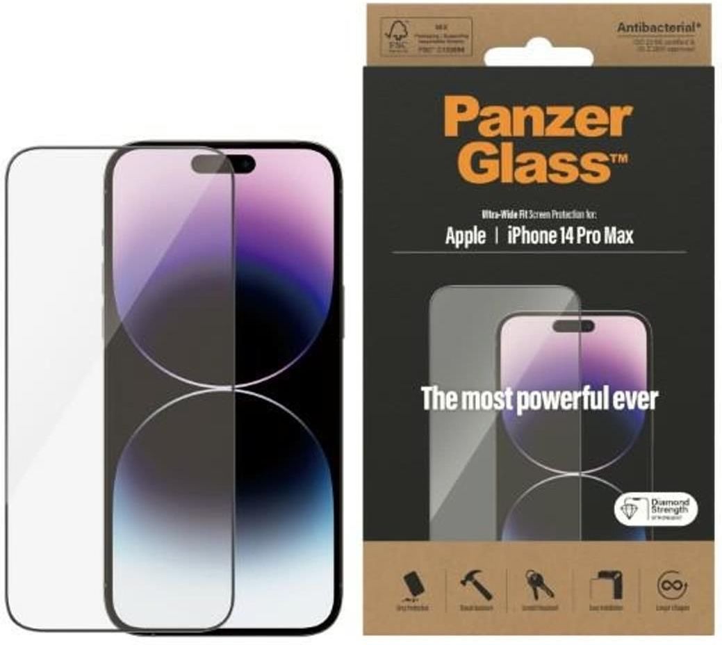 PanzerGlass UltraWide Fit iPhone 14 Pro Max 6,7 Screen Protection