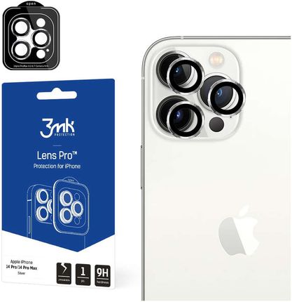 Szkło ochronne na obiektyw telefonu 3mk Lens Protection Pro do Apple iPhone 14 Pro / 14 Pro Max Silver