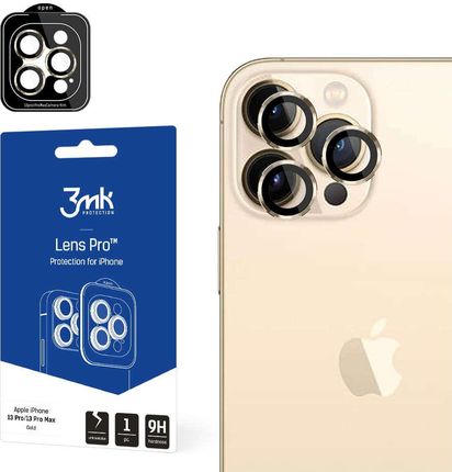 Szkło ochronne na obiektyw telefonu 3mk Lens Protection Pro do Apple iPhone 13 Pro / 13 Pro Max Gold