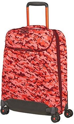 Samsonite Neoknit - torba podróżna, Fluo Red Camo, Reisetasche mit 4 Rollen S (55 cm - 36.5 L), torby podróżne