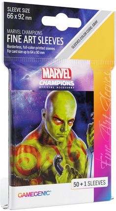 Gamegenic Koszulki Marvel Champions Fine Art Sleeves Drax 66x92mm 50+1szt.