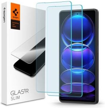 Szkło Hartowane Spigen Glas.Tr Slim 2-Pack Xiaomi Redmi Note 12 Pro 5G / 12 Pro+ Plus 5G / Poco X5 Pro 5G Clear