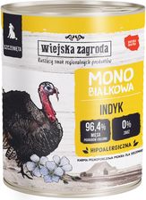 Zdjęcie Wiejska Zagroda Karma Mokra Szczeniąt Monobiałkowa Indyk 800g - Czarnków